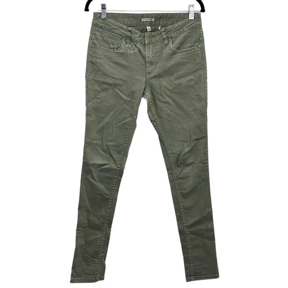 Toad & Co. Sisko Slim Organic Cotton Light Olive Pants 6 - Picture 1 of 6